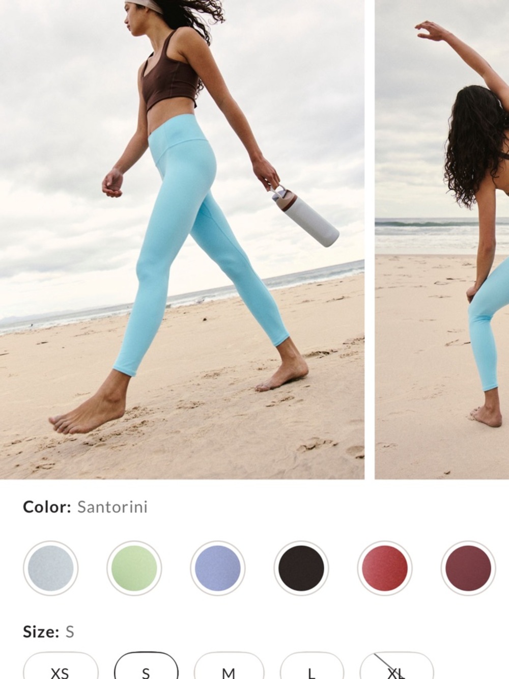 FP Movement by Free People Santorini Blue High-Rise Leggings size small